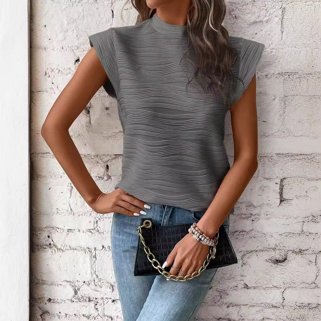 Ladies Elegant and modern top with textured design Chic and Style