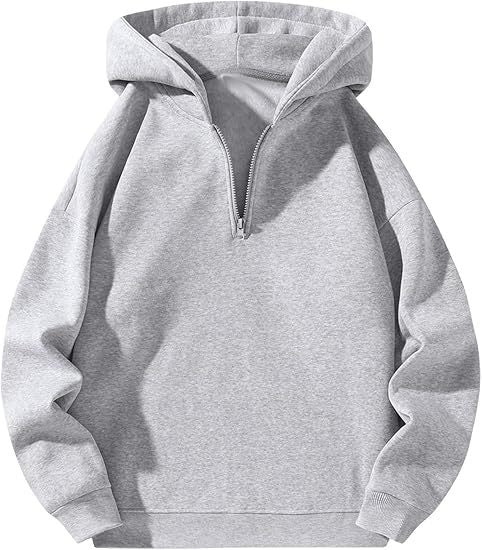 Men's Sporty Hoodie with Half Zipper Lune London