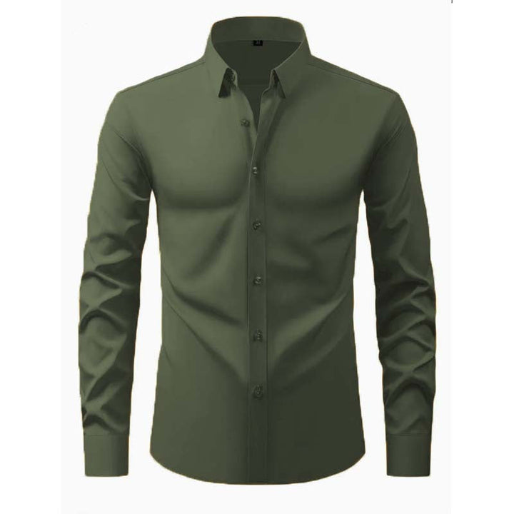 Men's Long-Sleeve Shirt with Innovative Cut and Modern Design Lune London