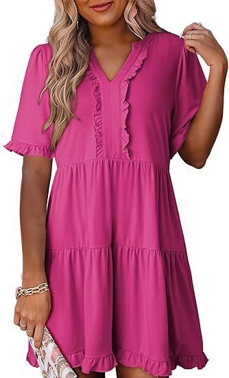 Lightweight summer dress for women with ruffle details Lune London