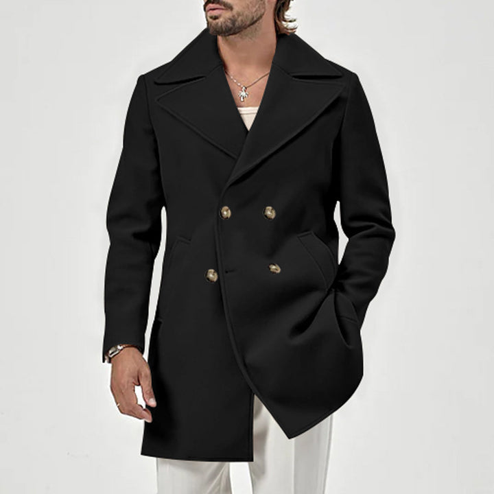Lune London Elegant Double-Breasted Coat for Men