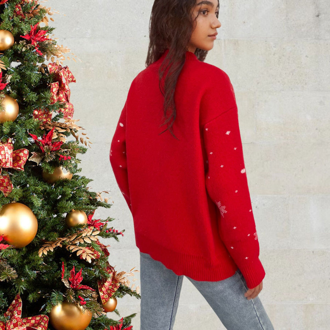 Christmas sweater for women with bright reindeer pattern Lune London