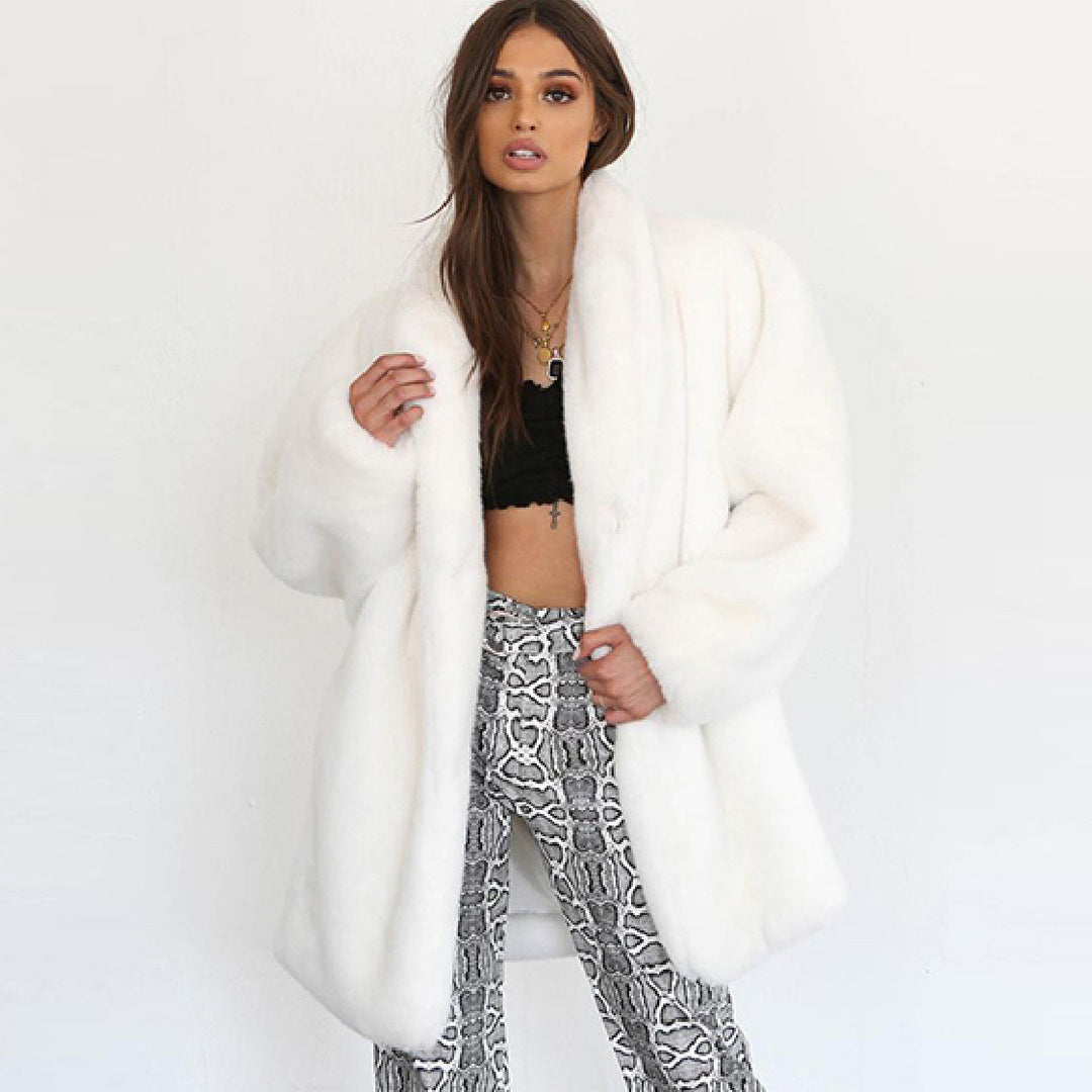 Ladies Luxury Plush Coat Lune London