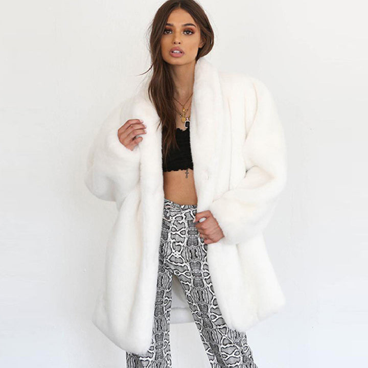 Ladies Luxury Plush Coat Lune London