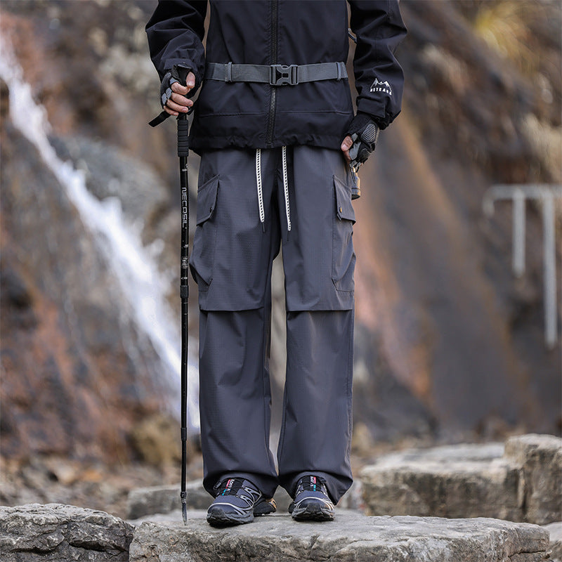 Functional hiking pants for men with multifunctional pockets Lune London