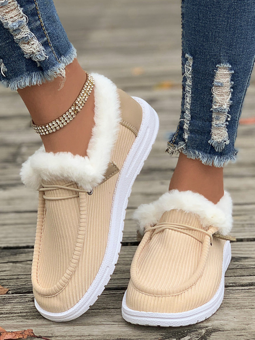 Ladies Plush Loafers with Soft Inner Lining Lune London