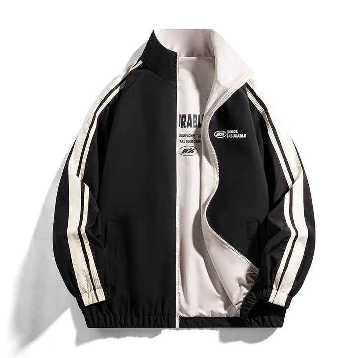 Men's sports jacket with round collar and side pockets Lune London