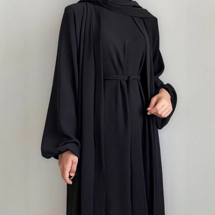 Ladies elegant Kimono dress with fitted design and long sleeves Lune London