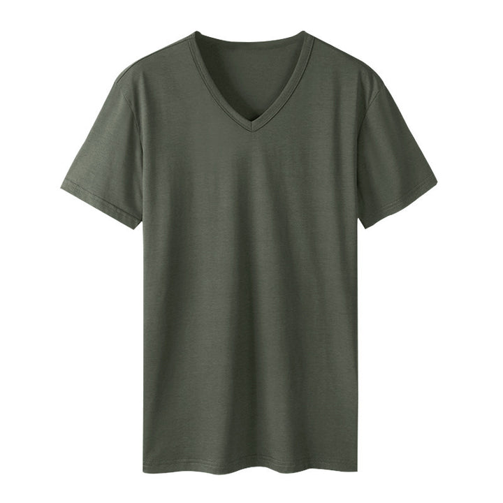 Women's V-neck T-shirt made of high-quality cotton blend Lune London
