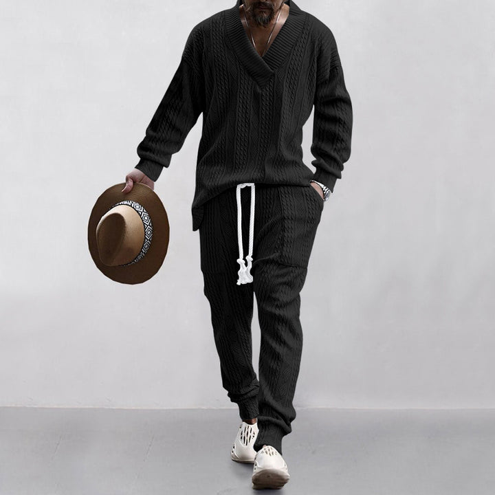 Men's knit jacket and pants set Lune London