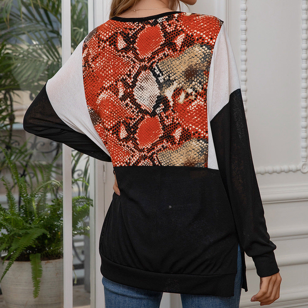 Trendy long sleeve shirt for women with animal print and chic design Lune London