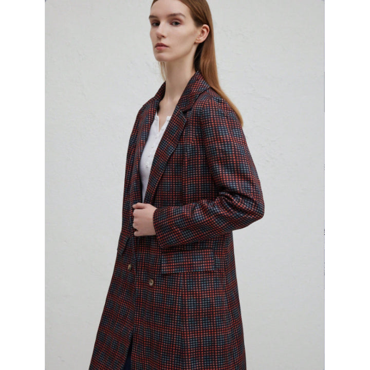 Blazer for women with plaid pattern and chic cut Lune London