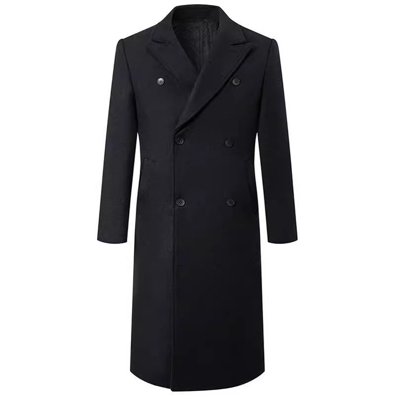 Elegant double-closure coat for men with traditional collar Lune London