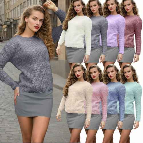 Womens knit sweater with relaxed fit and soft material Lune London