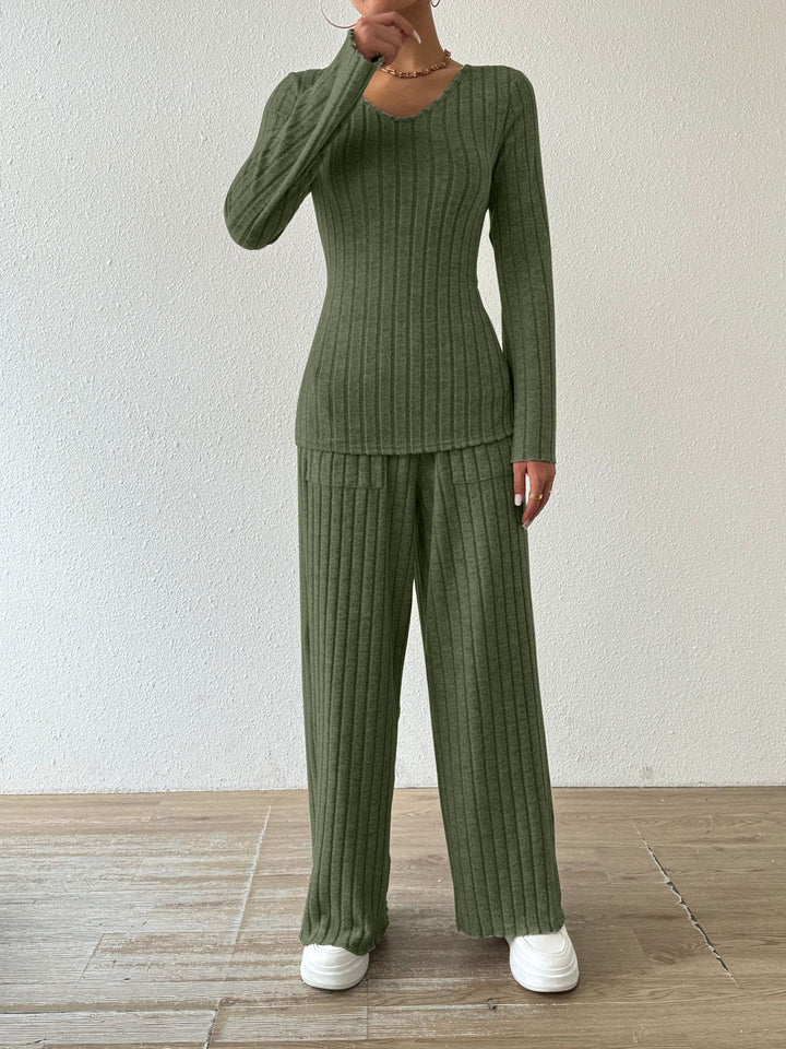 Ladies Casual Knit Jumpsuit with Pockets Lune London