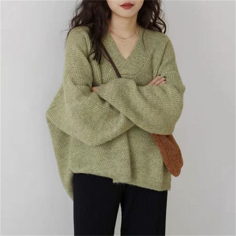 Pull V à col en V pour femme en coupe oversize Chic & Stil