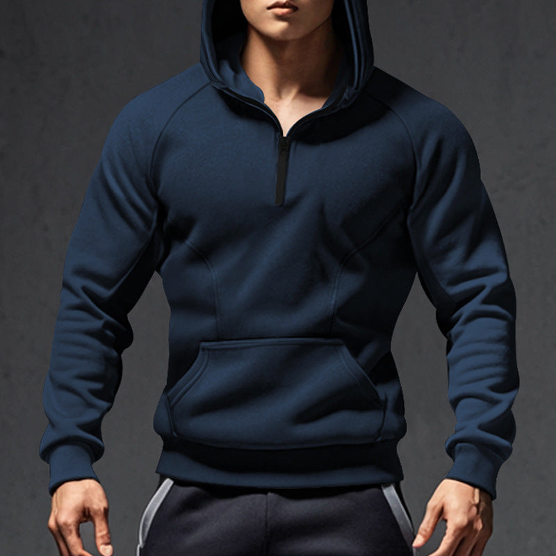 Men's hoodie with zipper and practical pockets Lune London