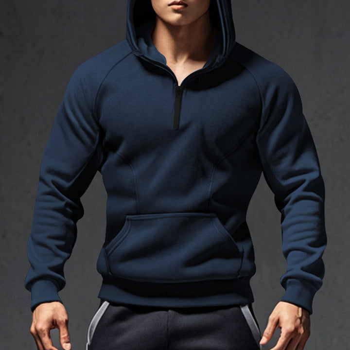 Men's hoodie with zipper and practical pockets Lune London