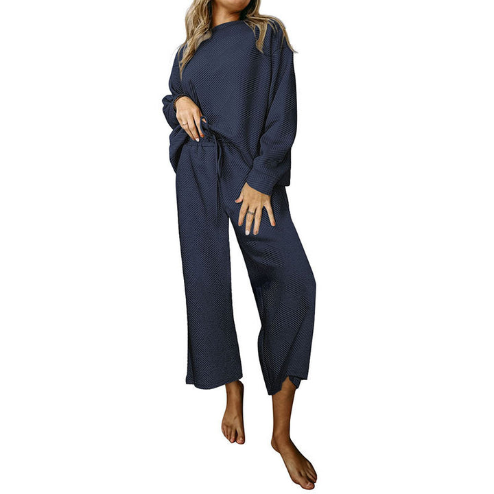Women’s leisure set with structured top and wide leg pants Chic and Style