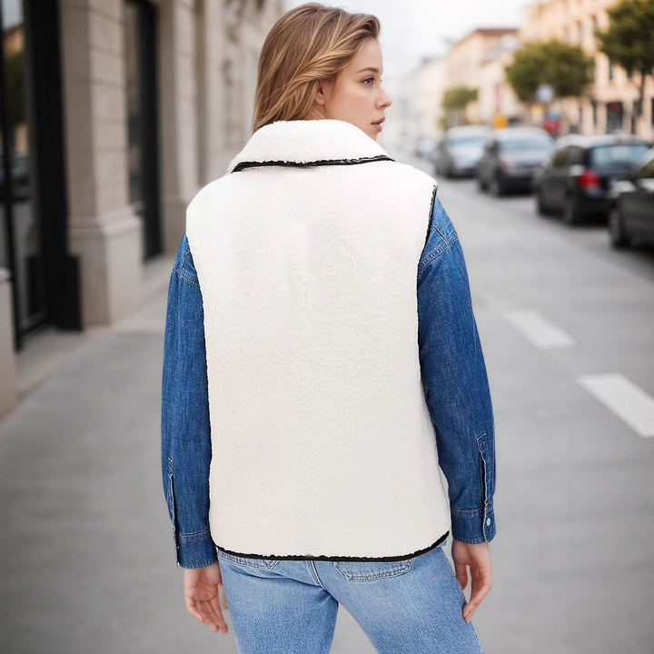 Elegant boucle style women's cardigan with practical pockets Lune London