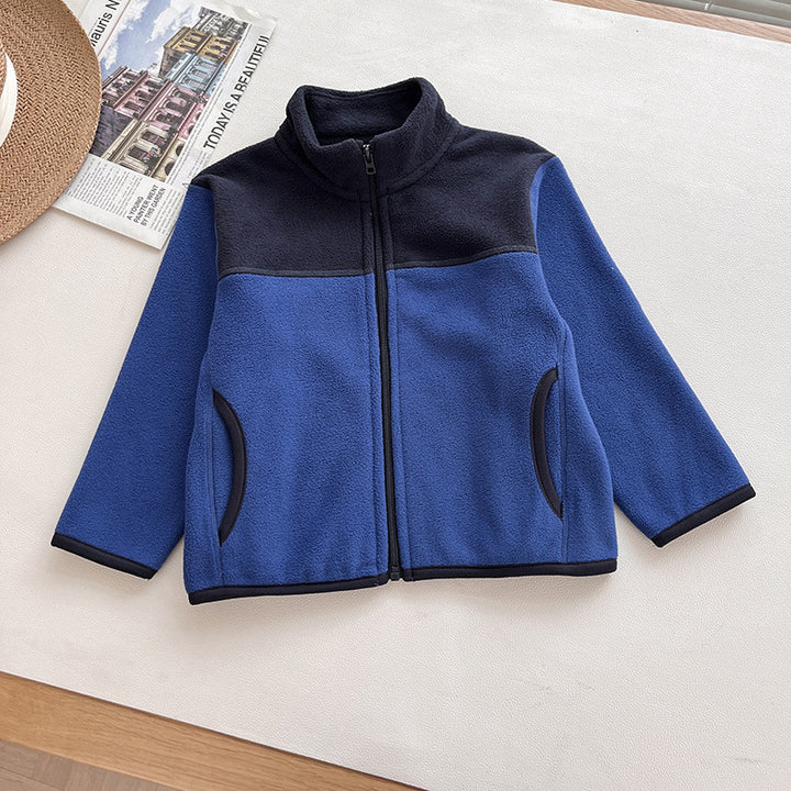 Veste en polaire pour femmes avec col haut et poches zippées pratiques Chic & Stil