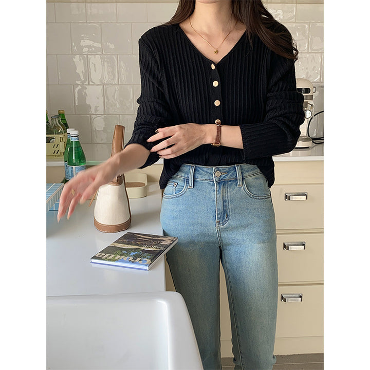 Women's Casual Cardigan with Button Closure Chic & Stil