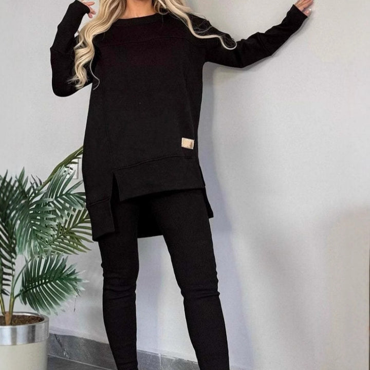 Cozy thick knit loungewear set for women Lune London