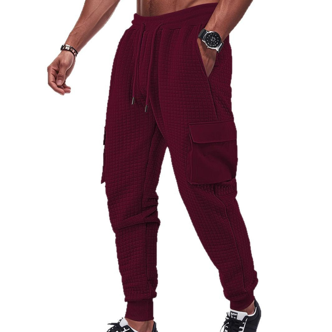Modular cargo pants for men with elastic waist and practical side pockets Lune London