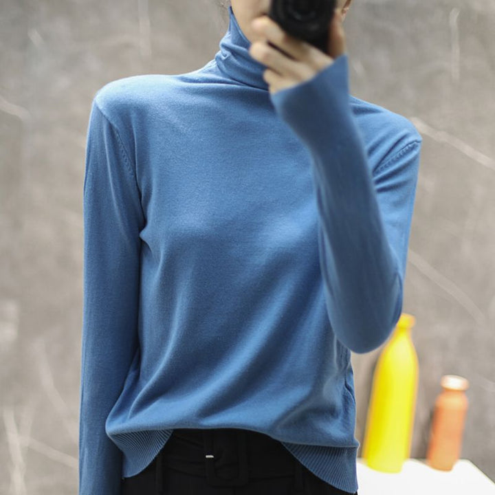 Pull col roulé de haute qualité pour femmes Chic & Stil