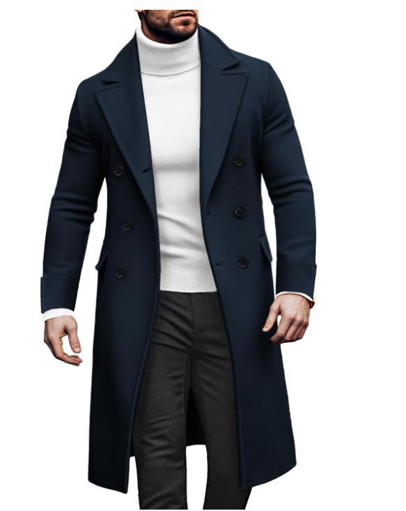 Elegant double-breasted coat for men with modern cut Lune London