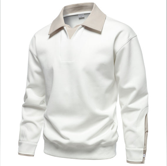 Sporty sweater for men with a modern collar and optimal comfort Lune London