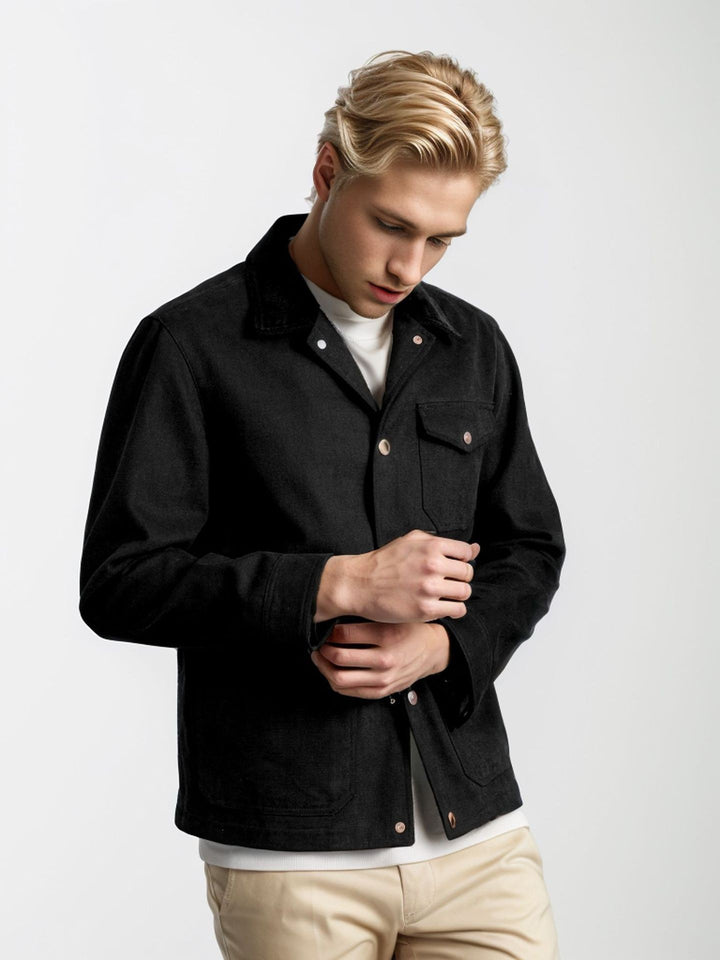 Versatile cotton jacket for men with practical pockets Lune London