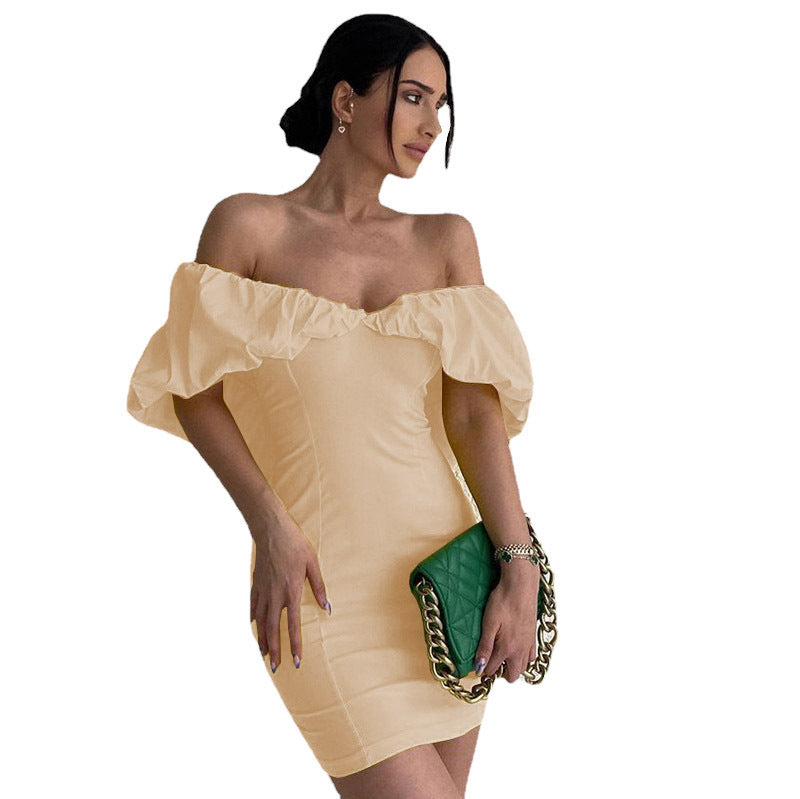 Mini wedding dress for women with voluminous sleeves Lune London