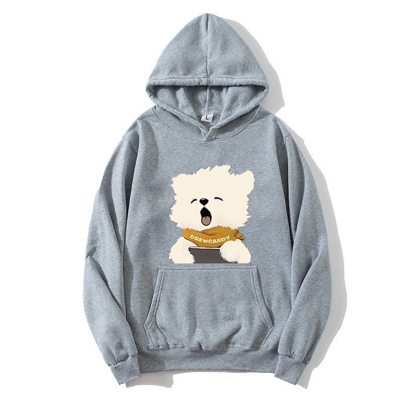 Women’s hoodie with cute dog front print Chic & Stil