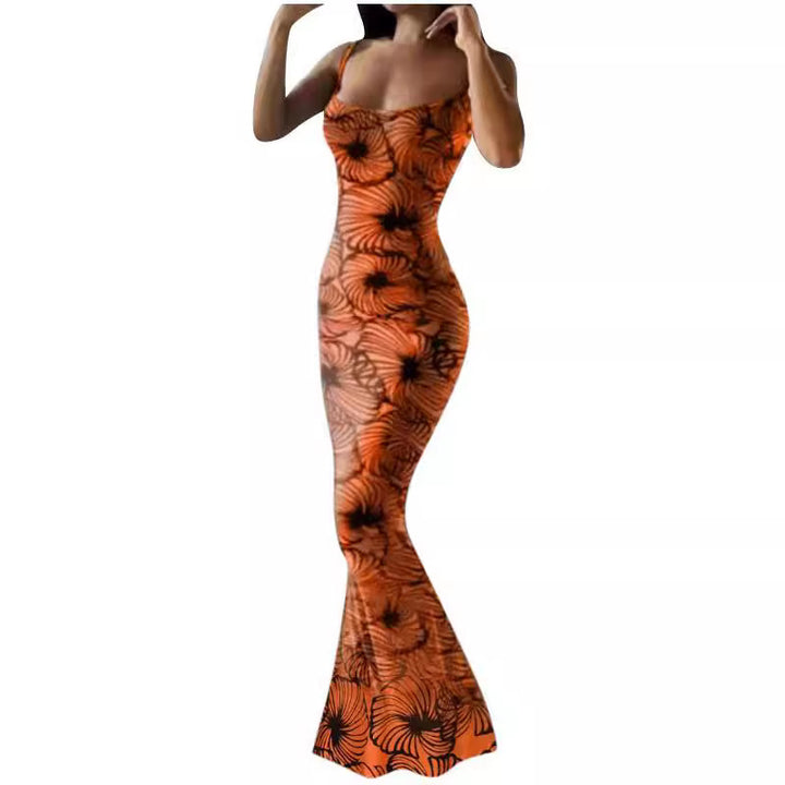 Ladies Elegant Maxi Dress with Floral Print Lune London