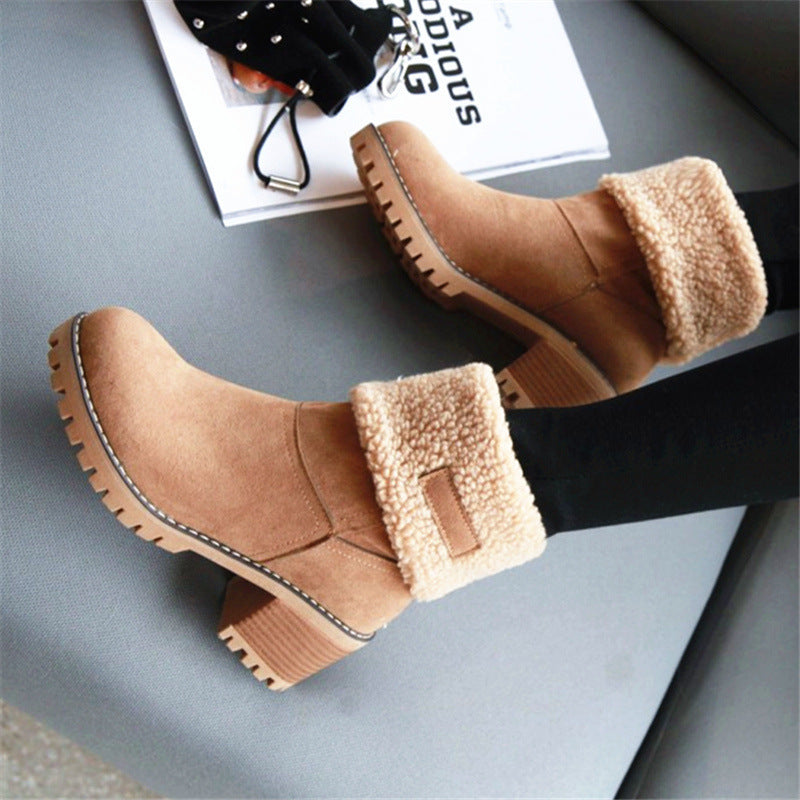 Women's boots with lined shaft and non-slip sole Lune London