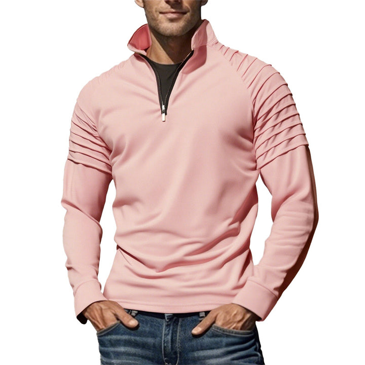 Functional sweater for men with half-zip and modern design Lune London