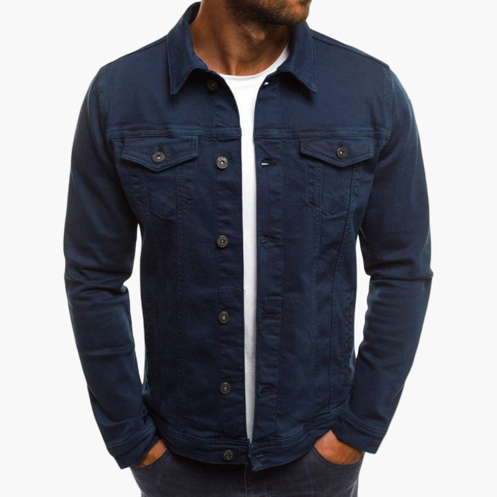 Chic und Stil | Slim Fit Denim Jacket - Classic casual look for everyday and work