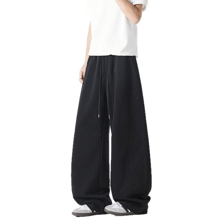 Men's Casual Loose-Fitting Leisure Pants with Elastic Waistband and Practical Side Pockets Lune London