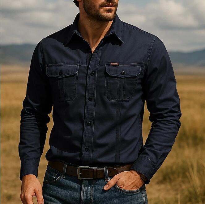Lune London | Men's Outdoor Shirt with Chest Pockets and Button Placket