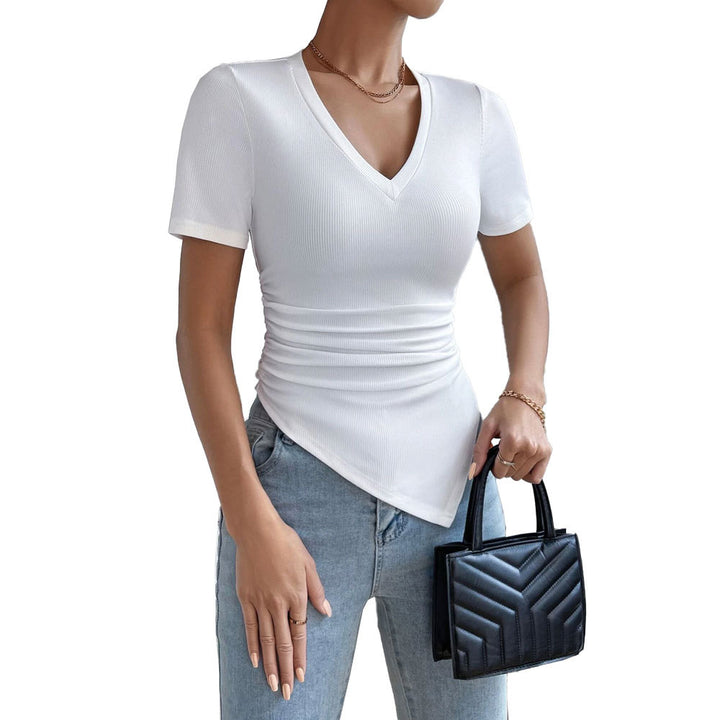 Body for women with an elegant V neck and gathers Chic & Stil