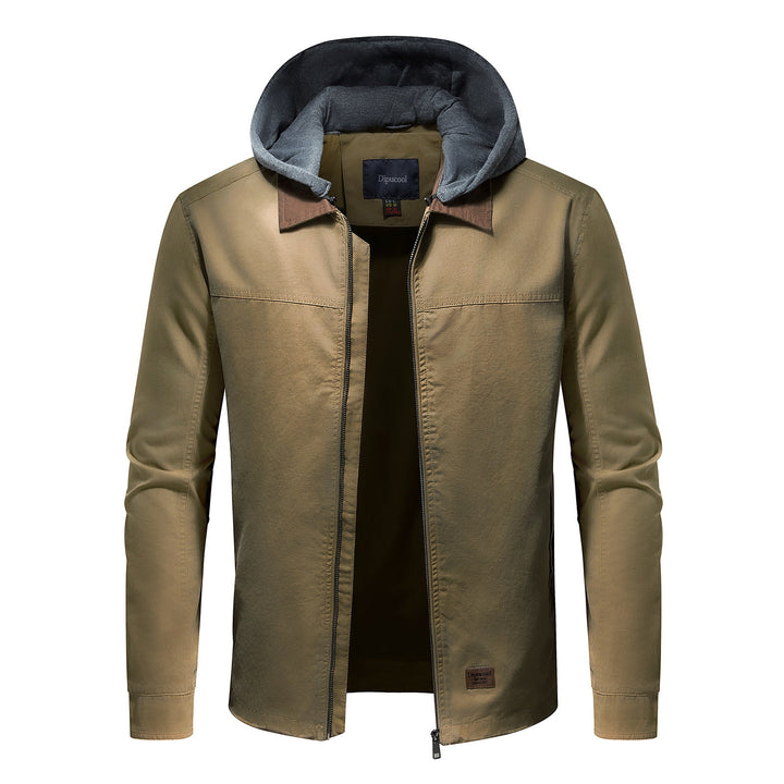 Utility jacket for men with removable hood Lune London