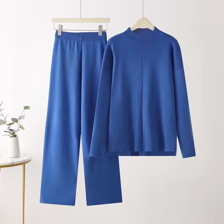 Ladies elegant set composed of long sleeve top and palazzo pants Lune London