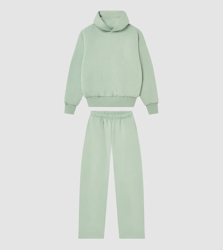 Hoodie and jogger pants set for women with high collar and elastic waistband Lune London