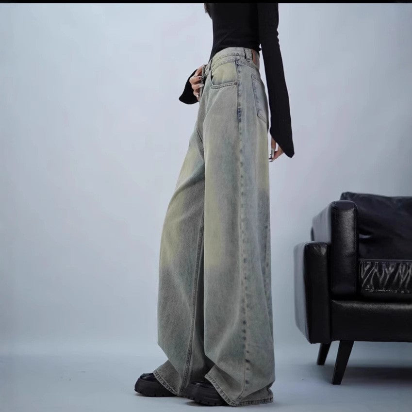 Lune London | Women's trendy baggy jeans with high waistband and wide legs