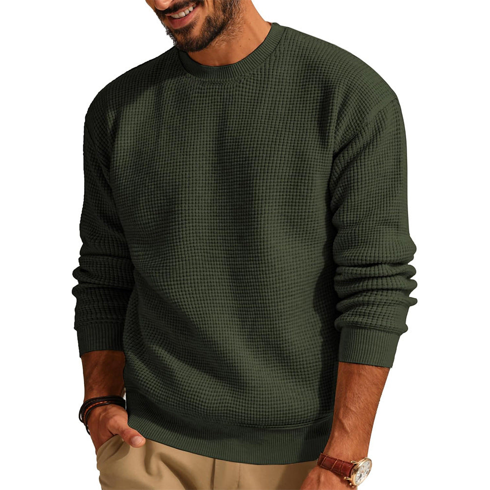 Men Structured Sweatshirt with Round Neck Lune London