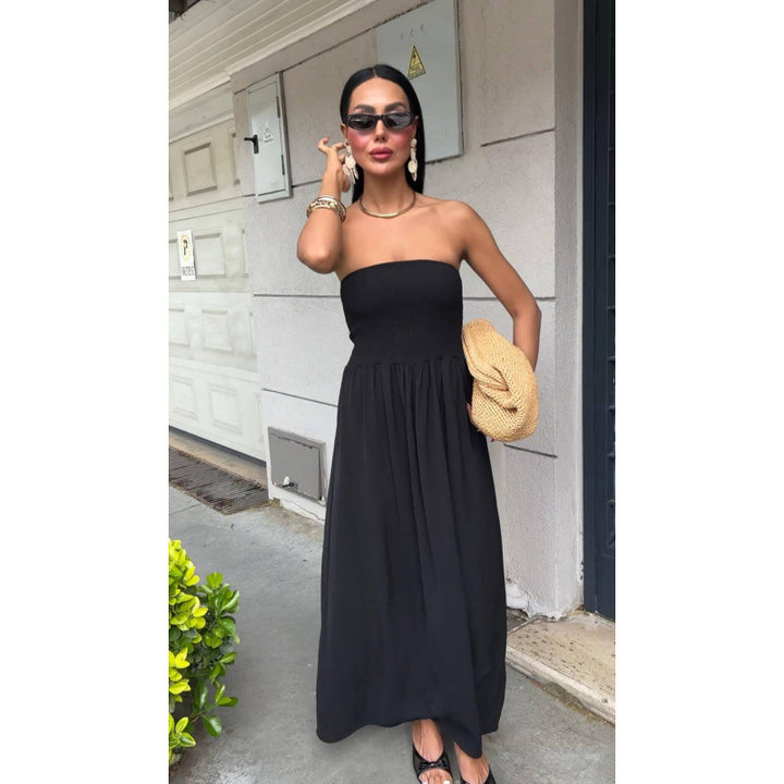 Lune London Strapless Maxi Dress