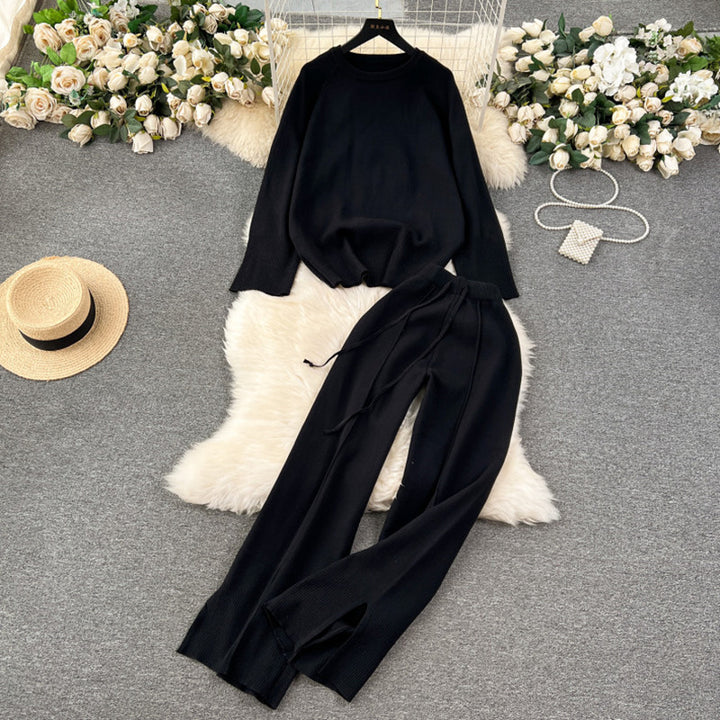 Ladies knitted stylish and cozy jumpsuit Lune London