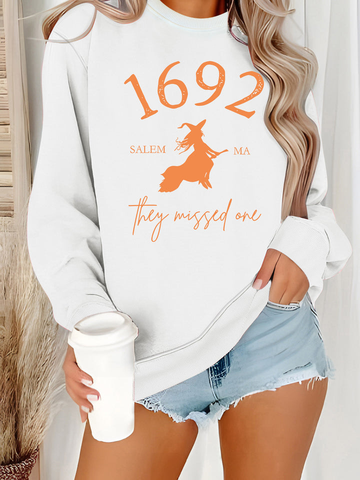 Sweatshirt pour femmes avec un design de sorcière créatif et une coupe confortable Chic & Stil
