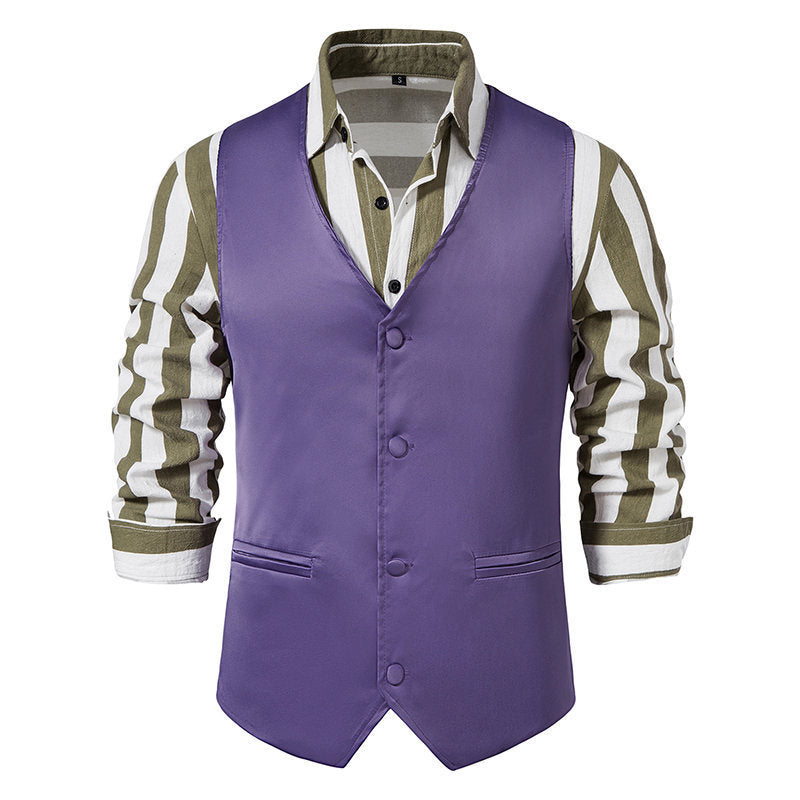 Elegant suit vest for men with modern cut and practical pockets Lune London